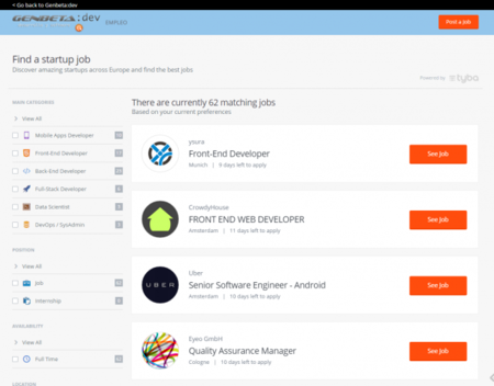 Os presentamos nuestra sección de empleo en Genbeta Dev: busca trabajo entre las mejores startups