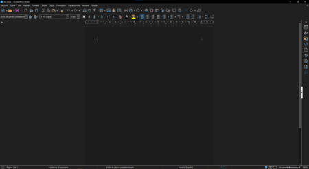 Libreoffice 1 interface