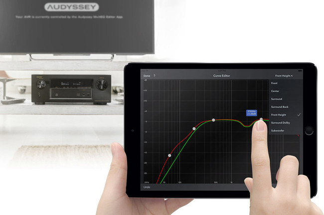 receptor AV control desde tablet