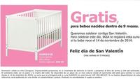 Promoción especial para San Valentín. Ikea y la cuna.
