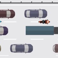 Francia experimenta con el filtrado entre coches 