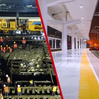 Certo dia, 1.500 trabalhadores chineses se coordenaram para adicionar uma nova linha ferroviária de alta velocidade; levaram nove horas para concluir o trabalho 
