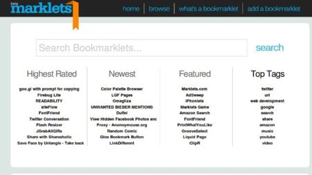 Marklets, un directorio de bookmarklets que permite ejecutarlos "a distancia"