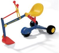 Puequeña excavadora para grandes constructores