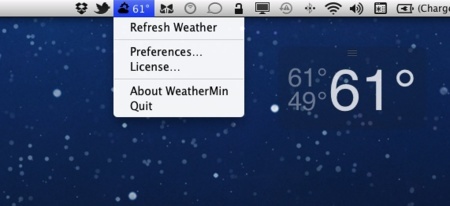 Weather Min, para visualizar el tiempo en nuestro escritorio