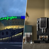 El Corte Inglés deja a precio de liquidación la cafetera con molinillo integrado que ocupa poco espacio en la cocina