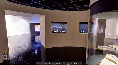 La palabra iluminada, exposición interactiva