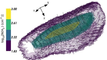 Esta es la primera imagen 3D de una nube interestelar