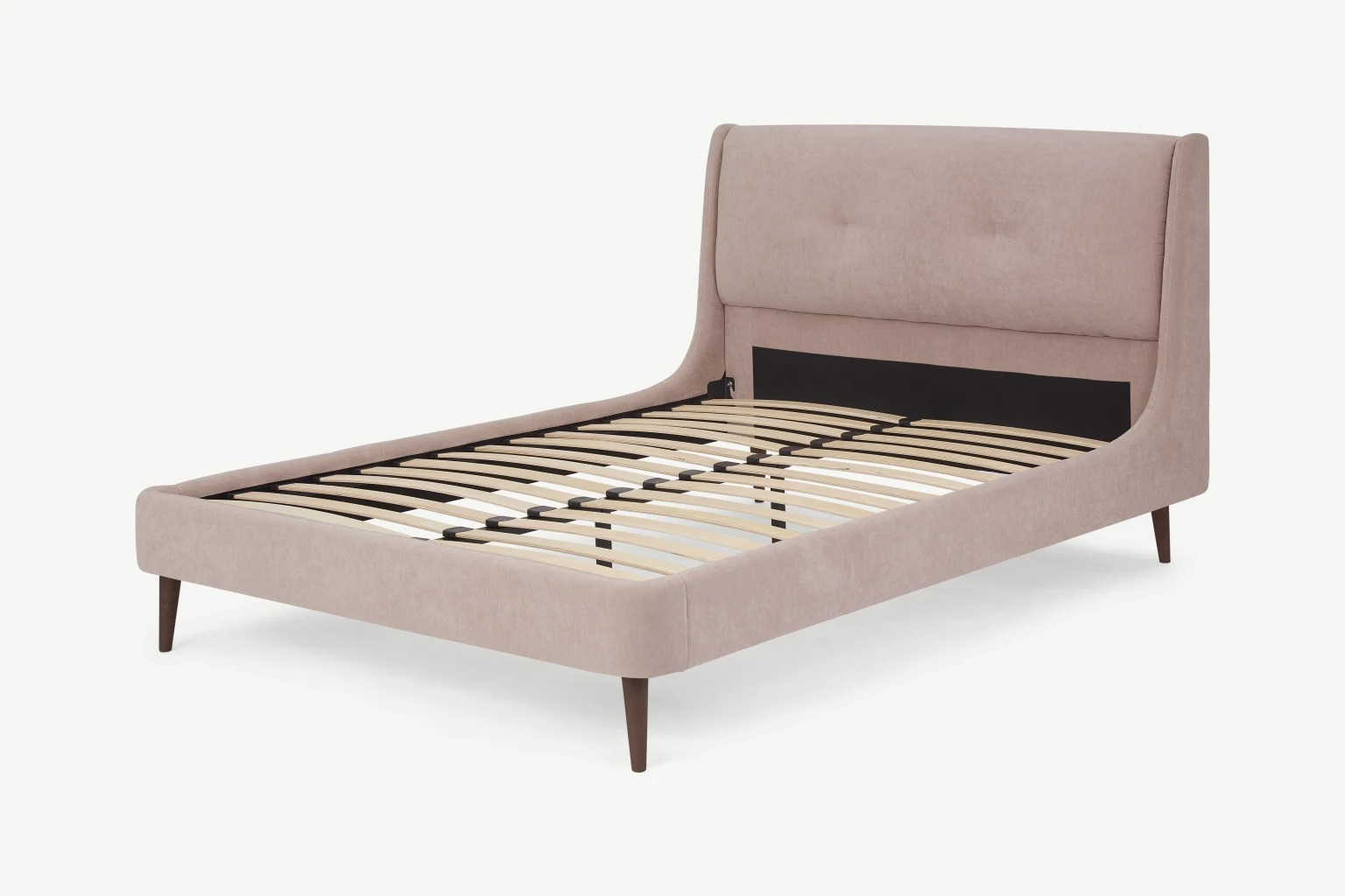 Cama king size Raffety, rosa Shell suave