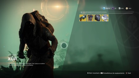 Destiny 2: ubicación de Xur y equipamiento (del 10 al 14 de noviembre)