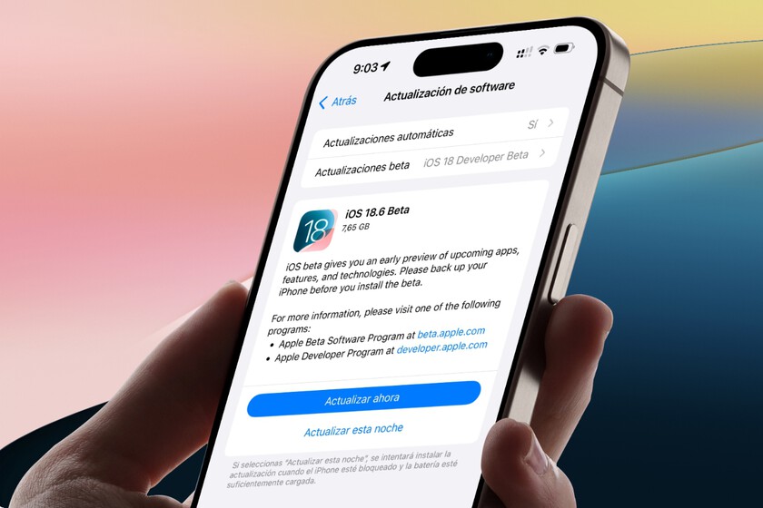 iOS 18.6 es el jefe final antes de iOS 26. Ya está en beta y es una actualización más importante de lo que parece