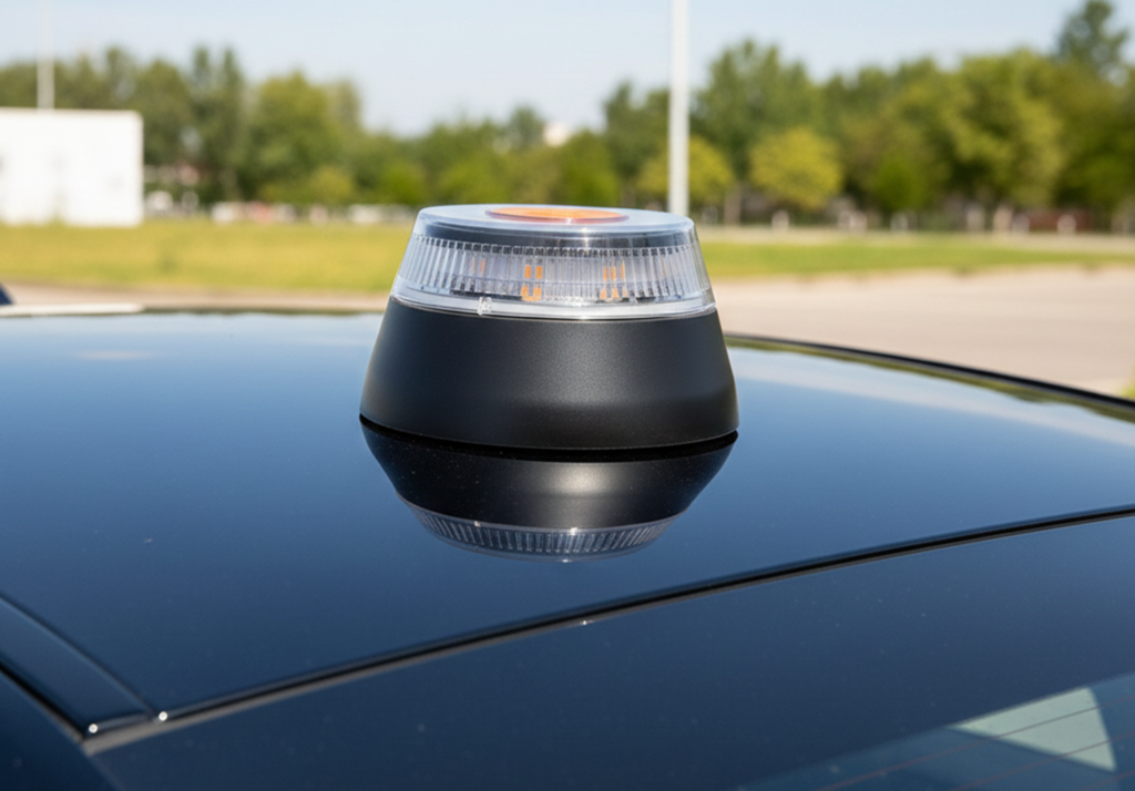 Las balizas V16 prometen visibilidad a un kilómetro. La DGT reconoce que solo se ven a 50 metros de día