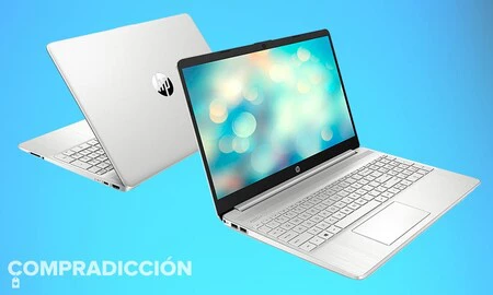 Este potente portátil de trabajo es también bastante económico: HP 15s-eq1083ns por 649 euros en Amazon