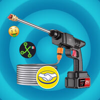 Por solo 292 pesos podrás tener esta hidrolavadora portátil que viene con dos baterías de repuesto y accesorios