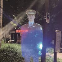 Seúl ha estrenado un “policía holográfico” que surge cada noche en un parque. La intención es clara: disuadir delitos 