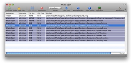 Descubre que programa te impide desconectar tus discos USB con WhatOpen en Mac