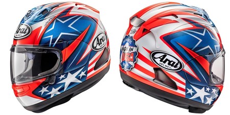 Arai dedica un homenaje a Nicky Hayden en forma de dos preciosos cascos especiales