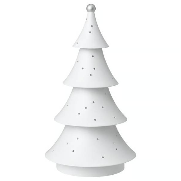 STRÅLA Lámpara mesa LED, árbol metal/a pilas, 18 cm