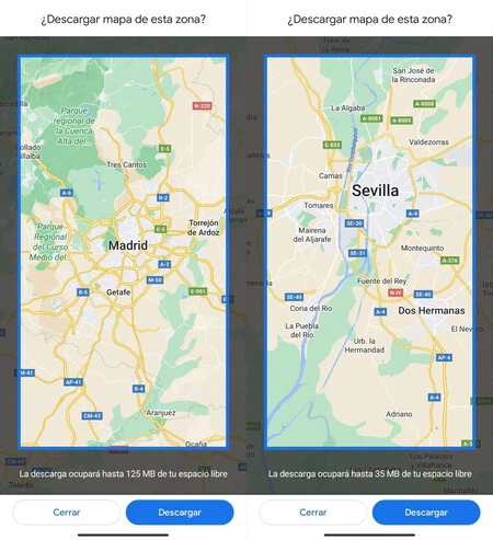 セビリアでは最大 35 MB のモバイル メモリが必要ですが、マドリッドでは 125 MB が必要です