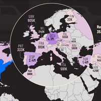 Este mapa deja claro quién manda en la industria del automóvil: China fabrica más coches que cualquier país del mundo, y España está a años luz