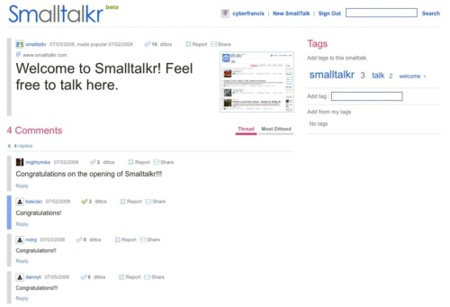 SmallTalkr, donde comienza el debate