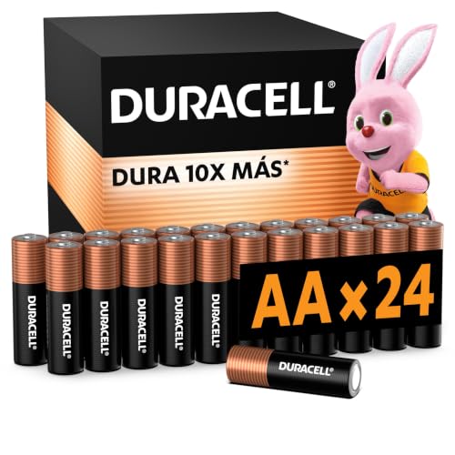 Duracell Pila Alcalina AA - Pack x24 Dura 10X Más
