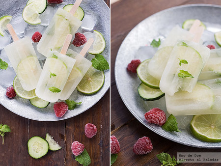 Polos de mojito caseros. Receta