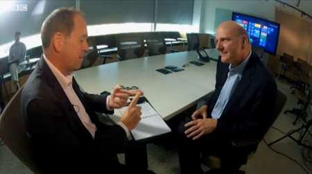 Ballmer anuncia que está en camino nuevo hardware de Microsoft en una entrevista para la BBC