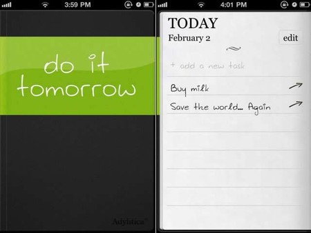 Task Manger App Do It Tomorrow Hd For Iphone Ipad And Ipod Touch 1