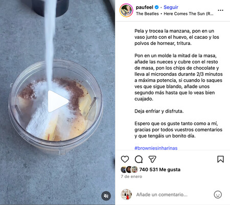 Brownie Saludable De Manzana En Microondas 2