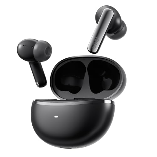 Fones de Ouvido Sem Fio QCY MeloBuds N70, Bluetooth 6.0,Intra Auricular,à Prova D'água IPX5,50 h de Bateria,Com Microfone Embutido,leves e Confortáveis para Corrida/Academia,Preto (Preto)