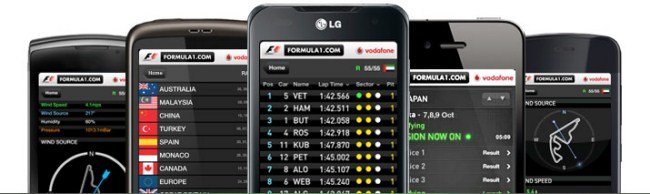 Aplicación para Android de la Fórmula 1