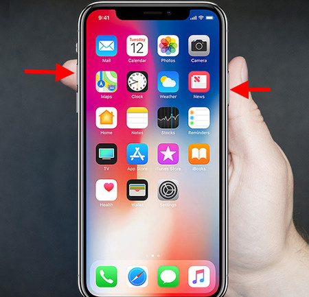 Cómo hacer una captura de pantalla en un iPhone X