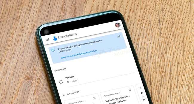 Google Assistant Recordatorio Ubicaciones