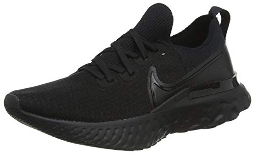 Nike React Infinity Run FK, Zapatillas de Running Hombre, Negro, Negro, Blanco y Negro, 42.5 EU
