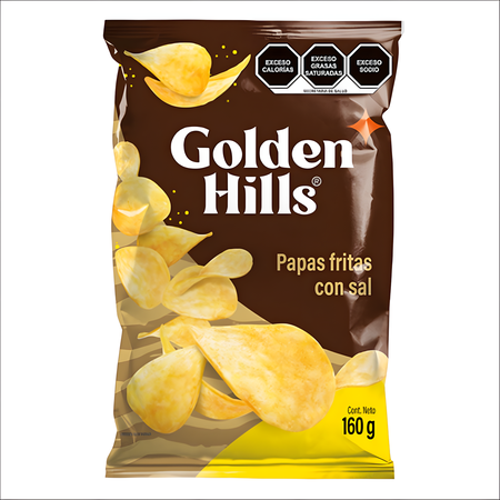 Golden Hills Papas Fritas Con Sal Mx