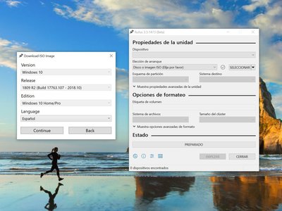 Además de crear USBs de arranque, Rufus 3.5 ahora permite descargar ISOs de Windows 10 y 8 