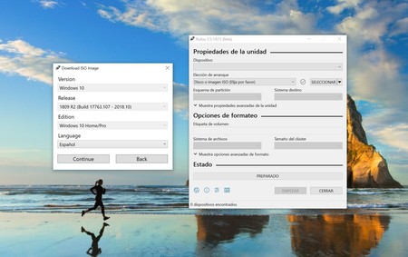 Además de crear USBs de arranque, Rufus 3.5 ahora permite descargar ISOs de Windows 10 y 8