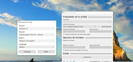 Además de crear USBs de arranque, Rufus 3.5 ahora permite descargar ISOs de Windows 10 y 8 