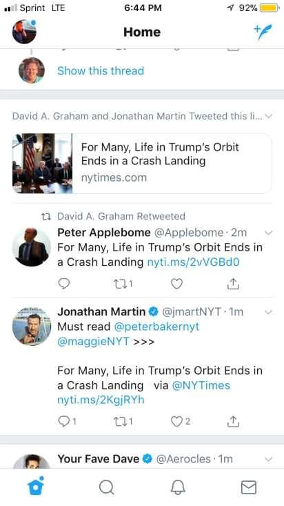 ツイッターでの変化