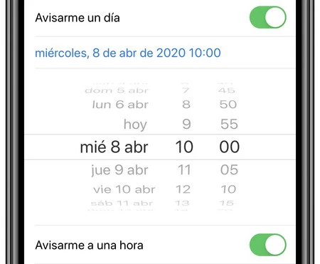 日付と時刻 iPhone