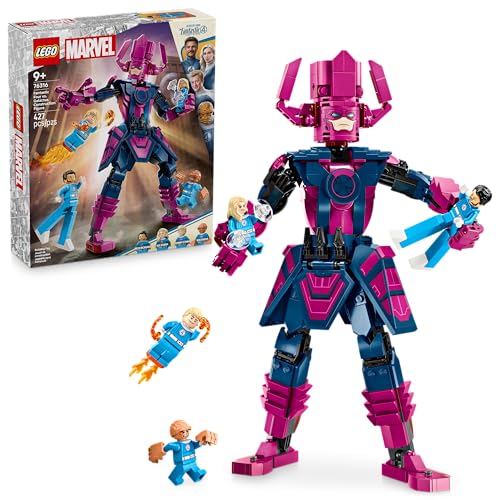 LEGO | Marvel Cuatro Fantásticos vs. Figura para Construir de Galactus Set de Juguetes Construibles con la Mole, la Mujer Invisible y la Antorcha Humana