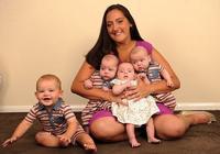 Una mujer da a luz a trillizos nueve meses después de tener otro hijo 