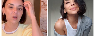 Así es el l exclusivo piso de Chenoa en Madrid: un elegante chester rojo, ladrillo visto y decoración rústica (también muchas flores)