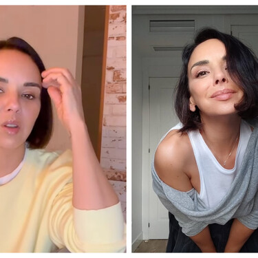 Así es el exclusivo piso de Chenoa en Madrid: un elegante chester rojo, ladrillo visto y decoración rústica (también muchas flores)