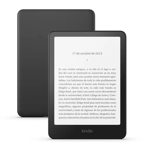 Amazon Kindle Paperwhite (última generación) | Nuestro Kindle más rápido, con una nueva pantalla sin reflejos y semanas de batería | 16 GB | Con publicidad | Negro