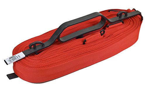 Marko II Cintas Marca Campos para Vóley Playa 16x8m - 5cm Torneo Delimitación Terreno de Voleibol (Rojo)