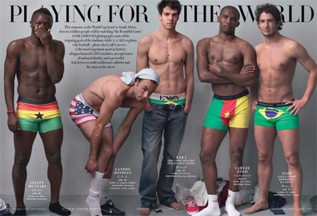 Annie Leibovitz despelota a CR9, Kaká y otros mundialistas