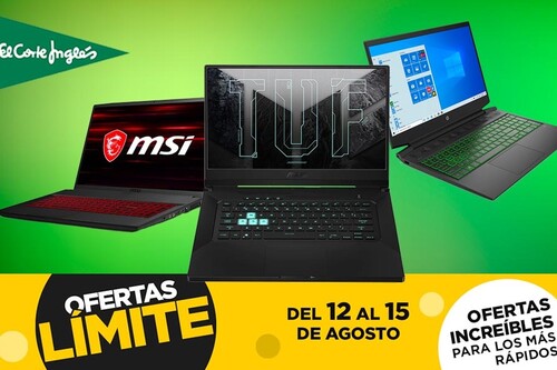 Estrena portátil gaming de ASUS, HP o MSI con hasta 300 euros de descuento en las ofertas Límite 48 Horas de El Corte Inglés