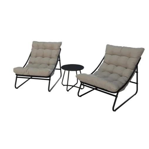 Conjunto de Jardín Set Café Mesa + 2 Sillones, Tropea

